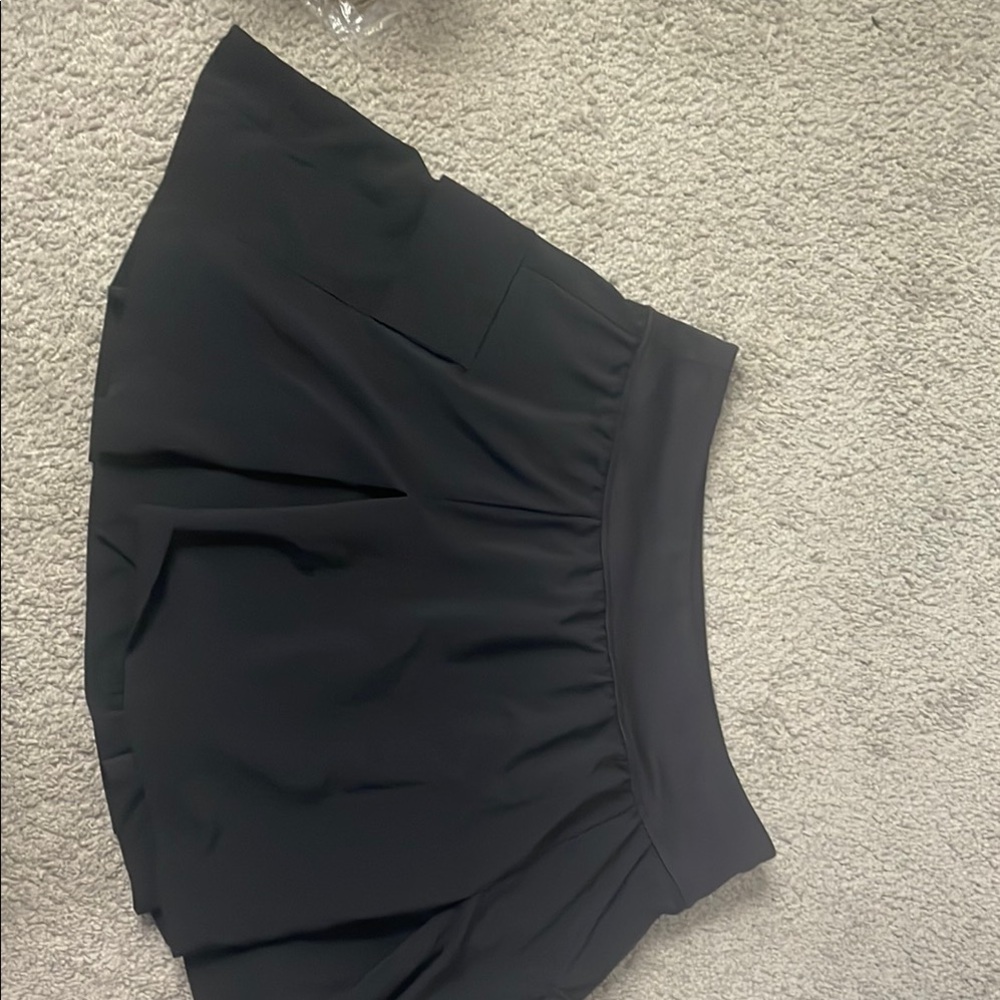 Aeropostale Black Pleated Skorts with Flared Design